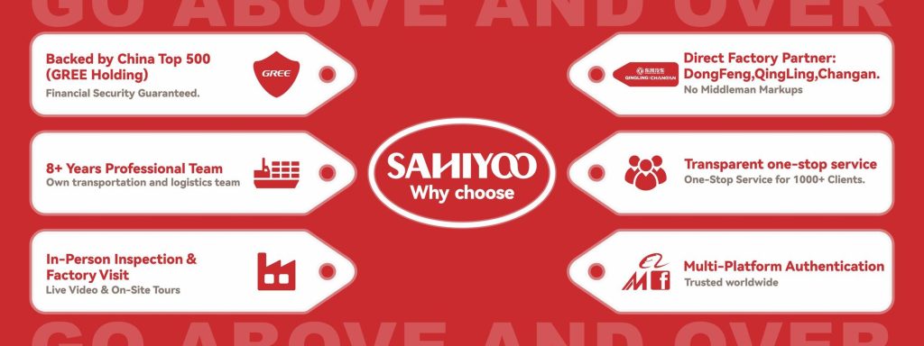 alt="Sahiyoo Motors advantages: Top 3 ranked Isuzu dealer, 20 years experience, in-person inspection available.